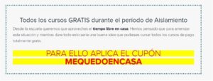 Cursos gratis por Internet Coronavirus